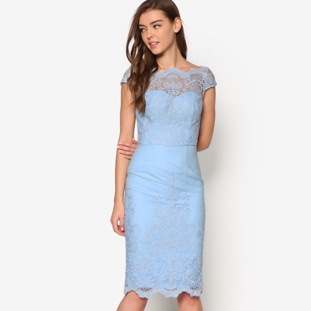 Chi Chi London light blue lace dress